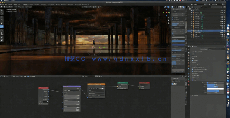 Blender混合式科幻场景建模视频教程(图2) Blender混合式科幻场景建模视频教程(图2)