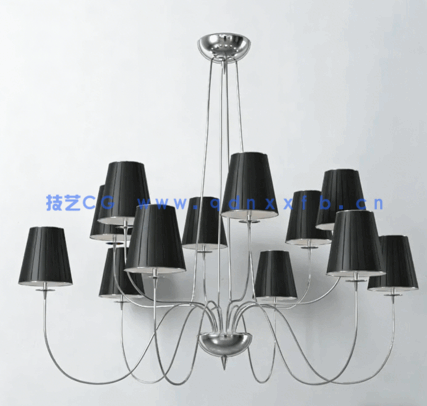 灯 室内装饰品 摆件 3d模型Evermotion Archmodels Vol.177(图1)