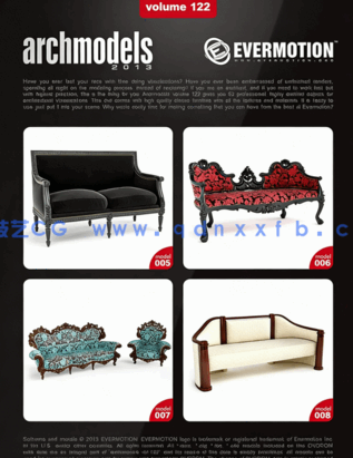 Evermotion Archmodels vol.122欧式古典家具3D模型(图3)