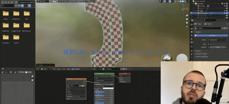Blender游戏大刀模型设计制作视频教程 (图5)