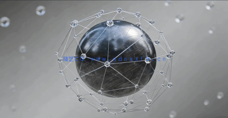 Blender创建球体创意动画技术训练视频教程(图4) Blender创建球体创意动画技术训练视频教程(图4)