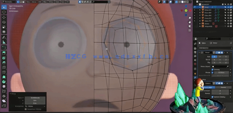Blender制作瑞克和莫蒂卡通角色全流程视频教程(图5) Blender制作瑞克和莫蒂卡通角色全流程视频教程(图5)