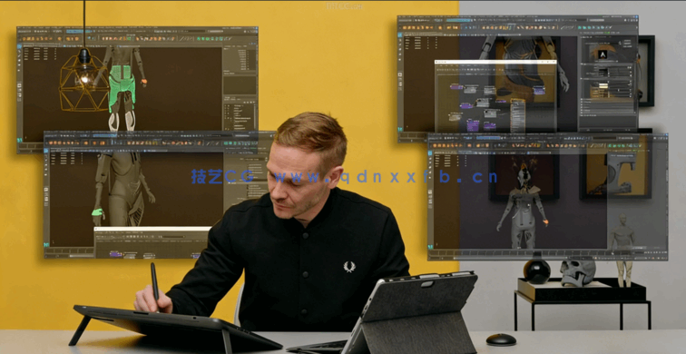 Zbrush角色硬表面雕刻建模完整流程视频教程(图6)
