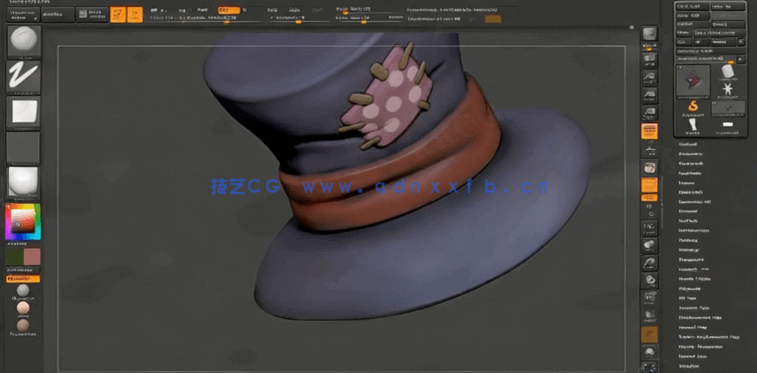 Zbrush冬日雪人雕刻建模实例制作视频教程(图5)