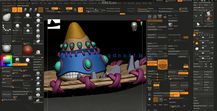 Zbrush 3个迷你角色雕刻艺术训练视频教程(图4)