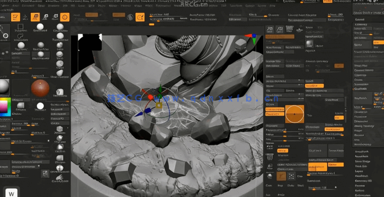 Zbrush 3个迷你角色雕刻艺术训练视频教程(图5)