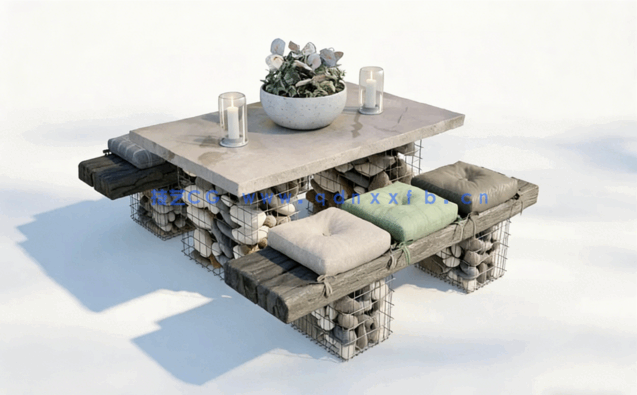 庭院桌子椅子架子3D模型 Evermotion – Archmodels Vol.220(图5)