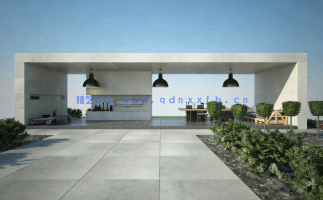 现代花园场景3D模型 Evermotion Archmodels vol.190(图3)