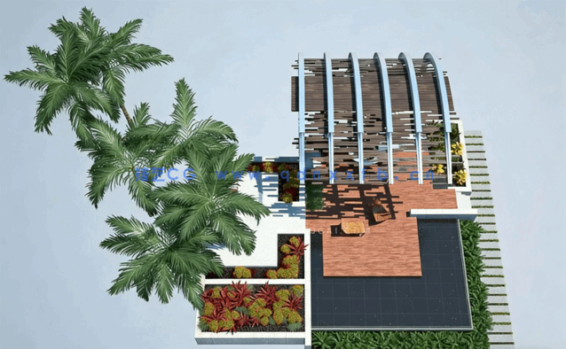 现代花园场景3D模型 Evermotion Archmodels vol.190(图5)