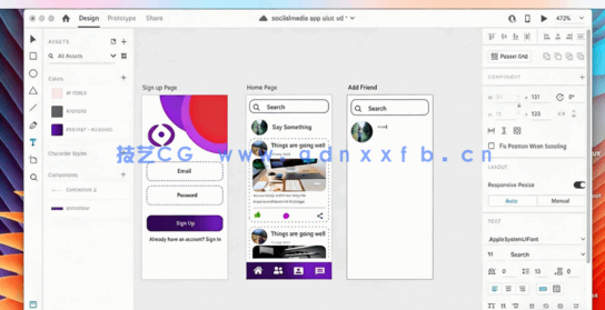 Adobe XD创建完整社交媒体应用程序UI/UX高级基础知识视频教程(图4)