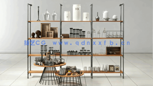 商场货柜货架3D模型Evermotion - archmodels vol 161(图4)