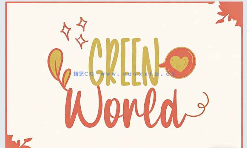 平面简约图形PSD字模合集(图7)