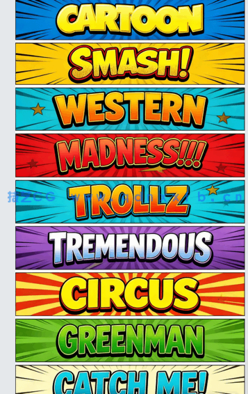 30组卡通艺术风格PSD字模合集(图2)