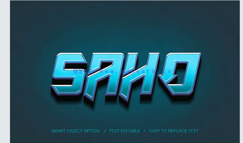 15组3D风格创意设计艺术特效PSD字模(图2)