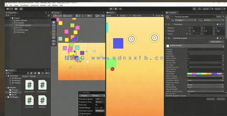Unity火柴人休闲游戏完整制作流程视频教程(图2)