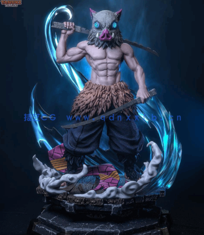 [3D打印人物] 嘴平伊之助Inosuke《鬼灭之刃》动漫角色雕刻手办3D打印模型(图2)