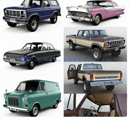 112辆 小汽车3dmax模型Car 3D Models Bundle January 2021(图4)