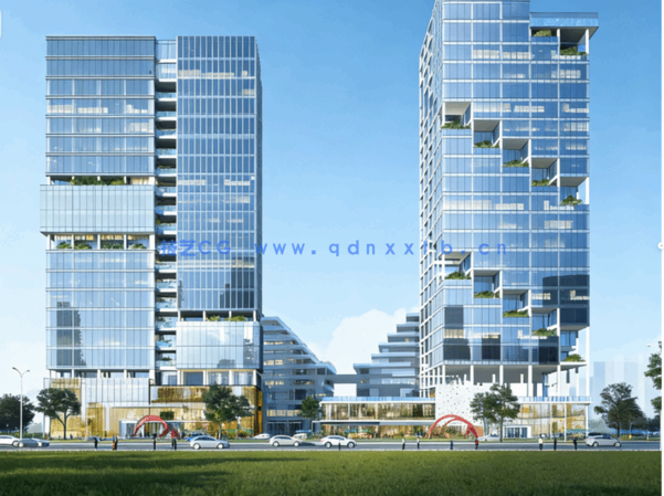 大型工装办公室 会所施工图及效果图、报价系统(图2)