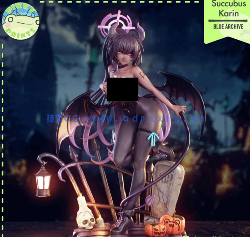 [3D打印人物] 角楯花凛Kakudate Karin《蓝色档案》游戏角色雕刻手办3D打印(图1)