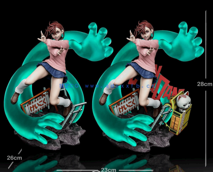 [3D打印人物] 绫濑桃Momo Ayase战斗姿势《当哒当》动漫角色雕刻手办3D(图5)