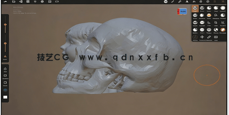 Nomad sculpt卡通人物面部雕刻建模制作视频教程(图2)