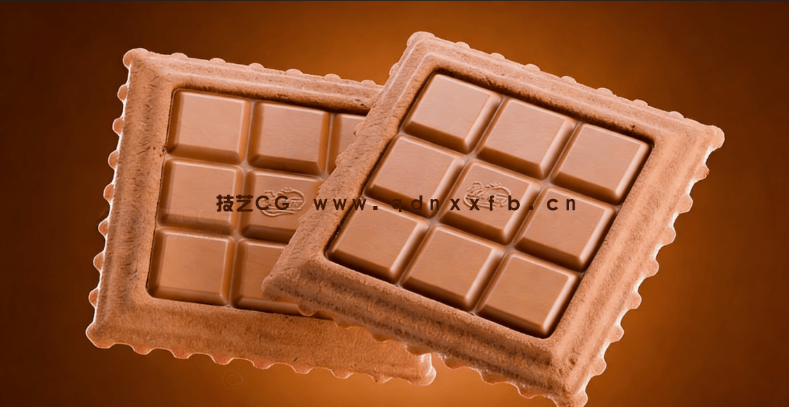 Blender巧克力饼干产品可视化制作大师班视频教程(图5)