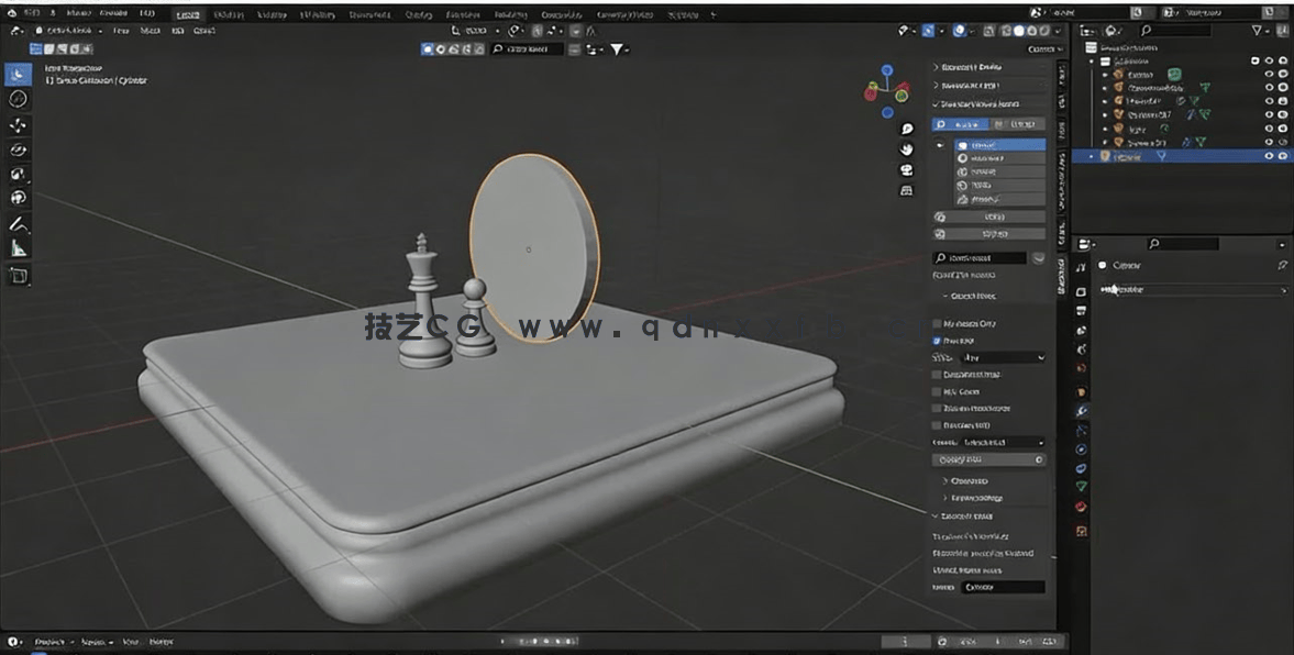 Blender逼真国际象棋棋盘渲染制作视频教程(图2)