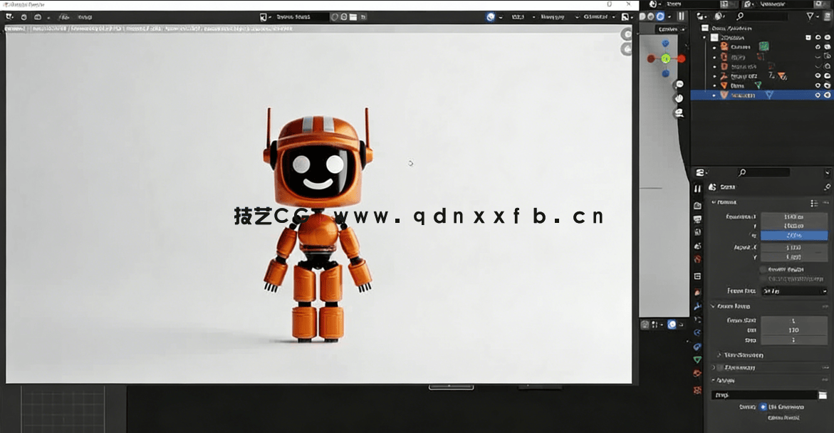 Blender爱死亡与机器人角色建模实例制作视频教程 (图5)