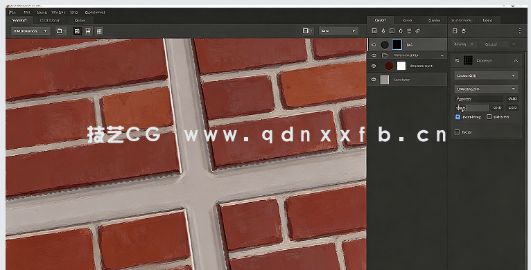 Quixel Mixer砖墙纹理制作实例训练视频教程(图2)