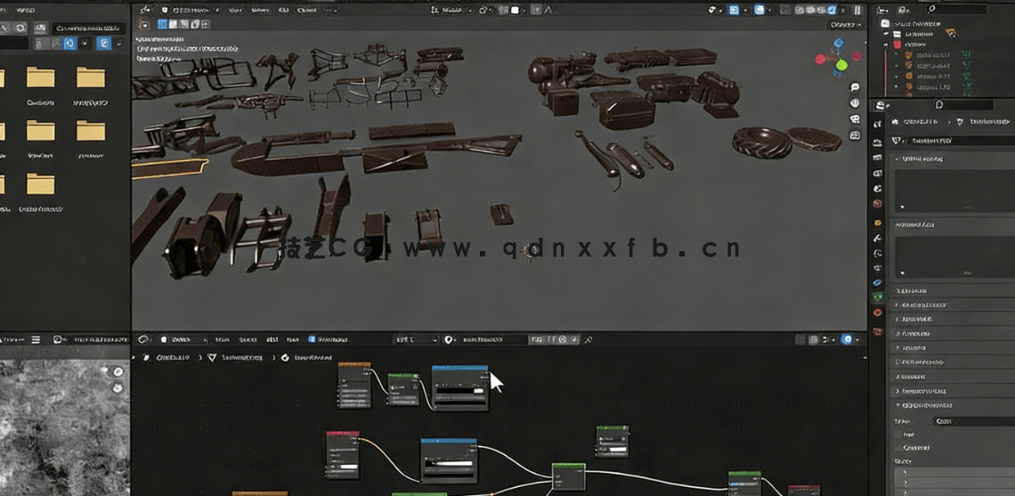 Blender硬表面机甲机器人套装完整制作流程视频教程(图3)