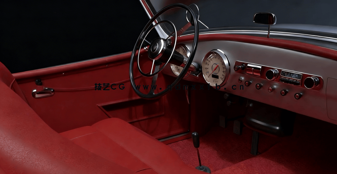 Blender 3.0复古老爷车完整制作工作流程视频教程 (图5)