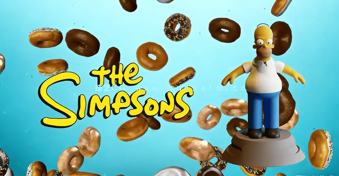 Blender辛普森卡通3D角色建模实例制作视频教程(图2)