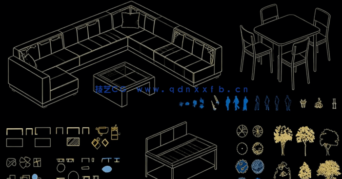 2023新款家具CAD动态图库(图2)
