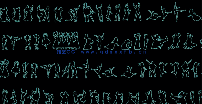 人物动态 CAD图库免费下载(图4)