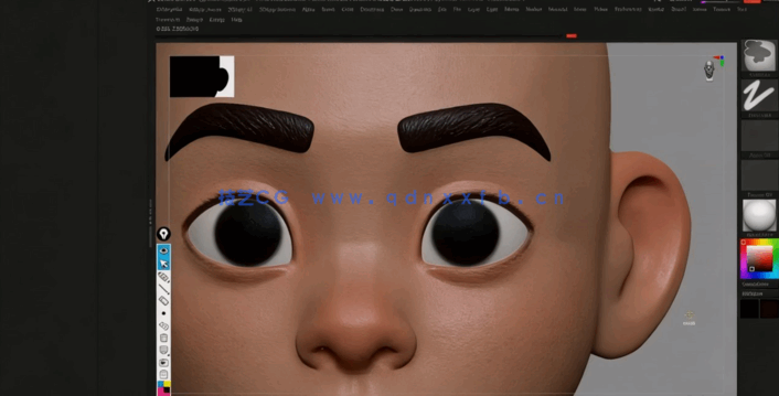 Zbrush风格化3D角色雕刻建模设计制作视频教程(图4)