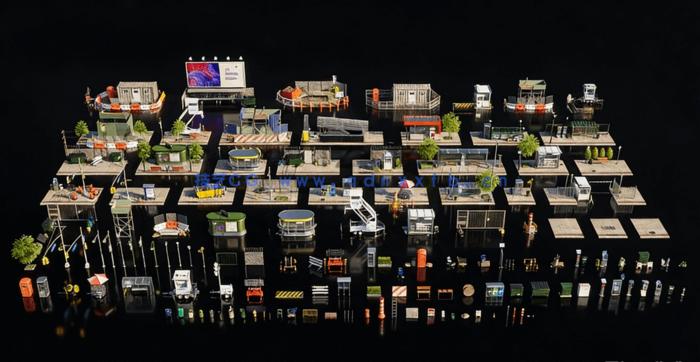 Kitbash3D-City Streets[城市街道](图1)