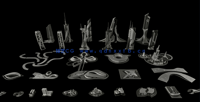 Kitbash3D-Utopia[乌托邦建筑](图2)