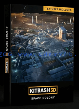 Kitbash3D-Space Colony[太空殖民地建筑] ​(图1)