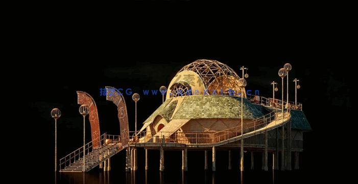 Kitbash3D-Gaea[盖亚竹风建筑模型](图5)