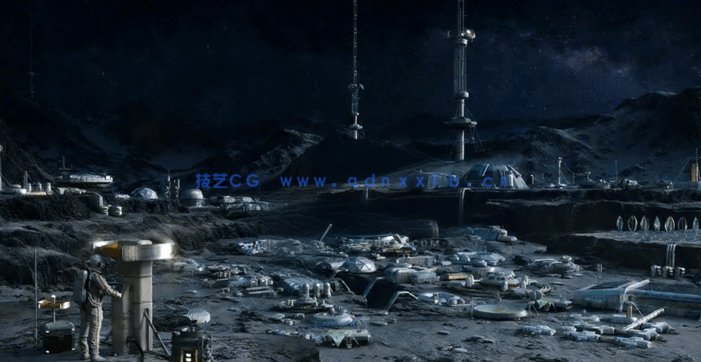 Kitbash3D-Lunar Base[月球基地建筑](图1)