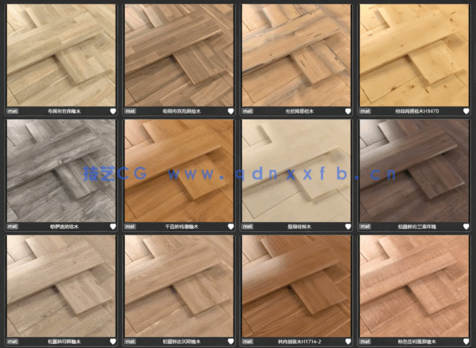 99款精品爱格板材花色木纹材质球，Vray材质，自带色号，标准mat格式(图5)