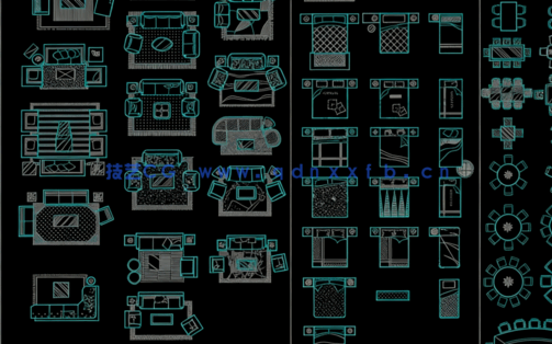 软装陈设CAD图库综合图库免费下载(图5)