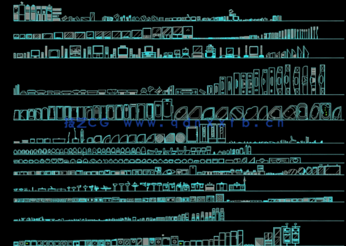 家装设计常用CAD综合图库图块免费下载(图4)
