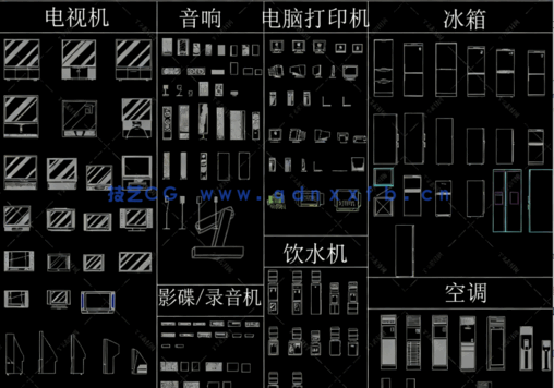 洁具平面立面图库CAD图库图块免费下载(图2)