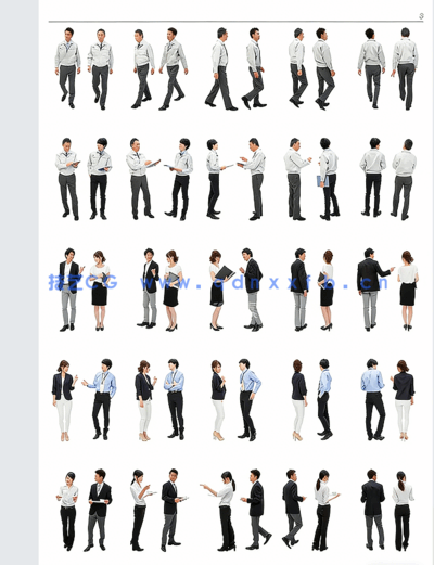 PS 商务人物免抠图素材(图1)