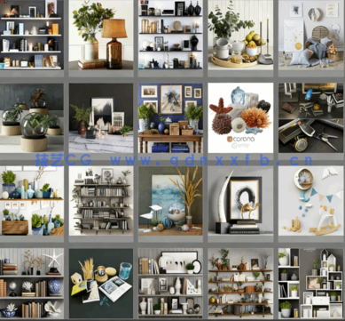 3dsky&装饰类[植物/摆设/雕塑/雕花/服装/小动物]PM管理器模型(图3)