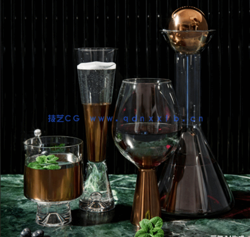 3DSKY模型库3dmax国外高端素材模型库 - - 食物酒水(图4)