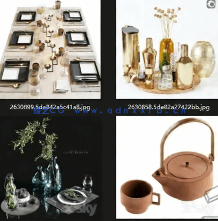 精品餐桌摆件3dsky高质量模型(图5)