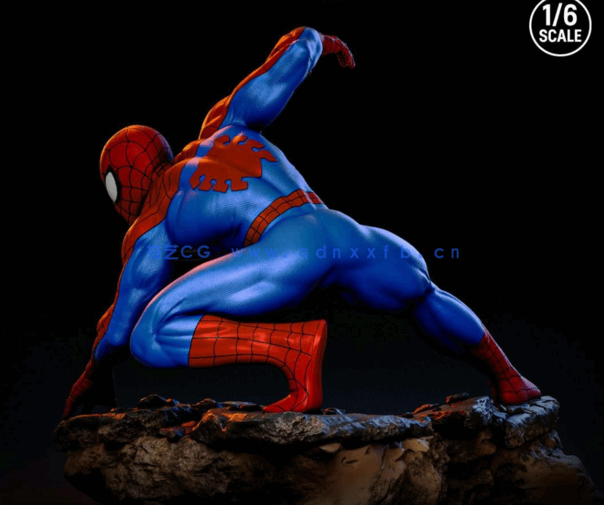 [3D打印人物] 经典蜘蛛侠Spider Man漫威角色雕刻手办3D打印模型(图3)