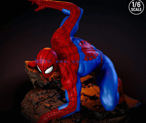 [3D打印人物] 经典蜘蛛侠Spider Man漫威角色雕刻手办3D打印模型(图4)